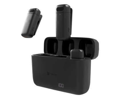 Mikrofon NATEC Hopper mikrofon bezprzewodowy krawatowy USB-C 2szt. NMI-2254